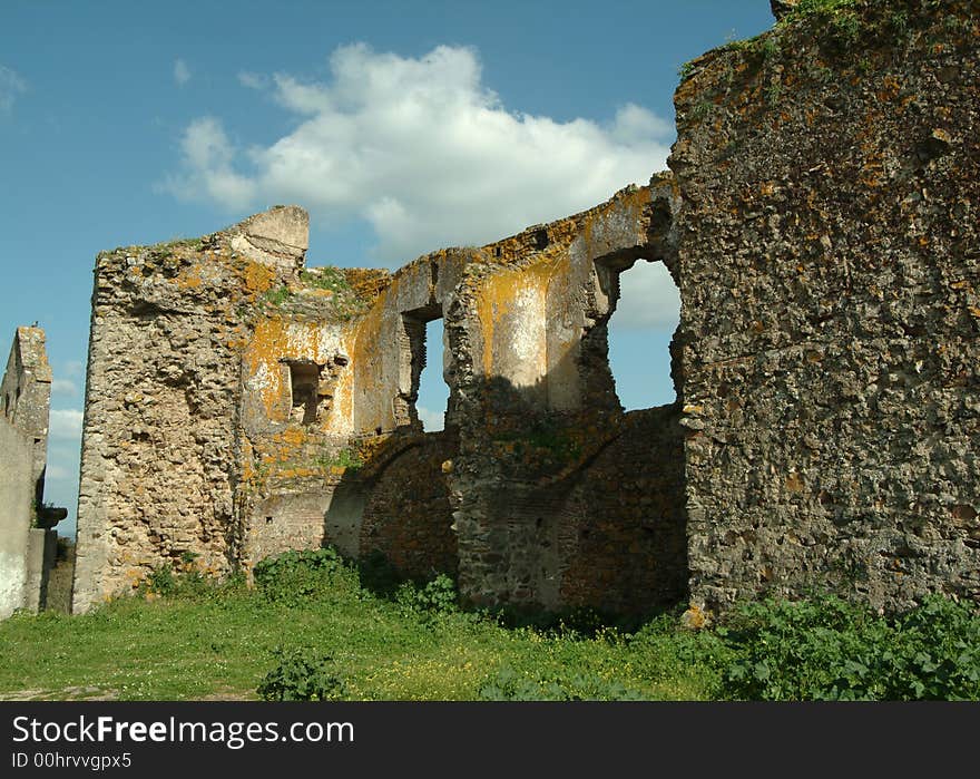 Old ruins of old castle in Portugal. Old ruins of old castle in Portugal