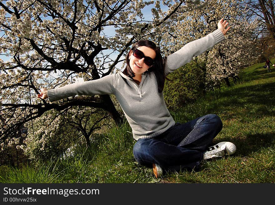 Girl in a park