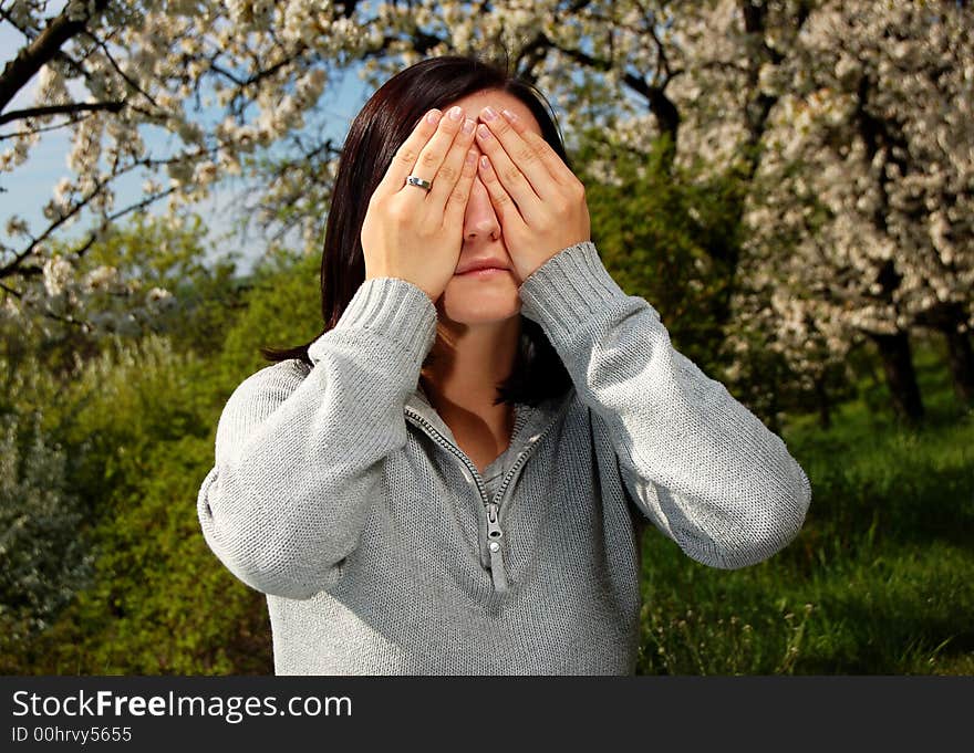 Girl in a park