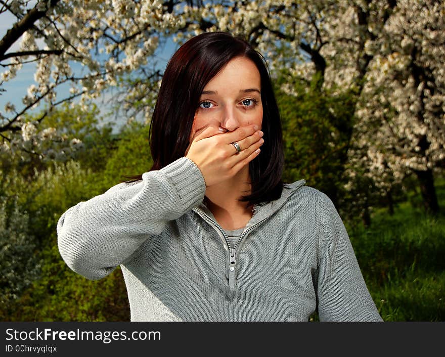 Girl in a park