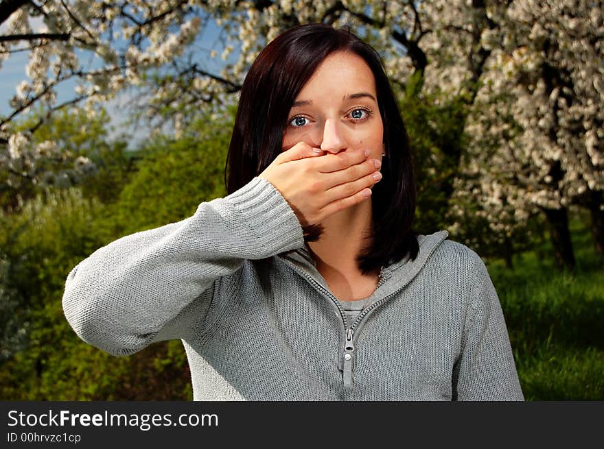 Girl in a park