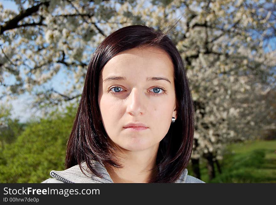 Girl in a park