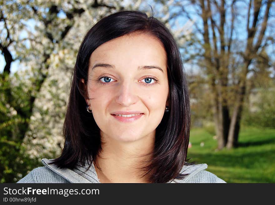 Girl in a park