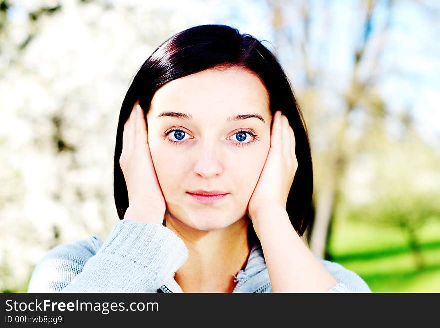 Girl in a park