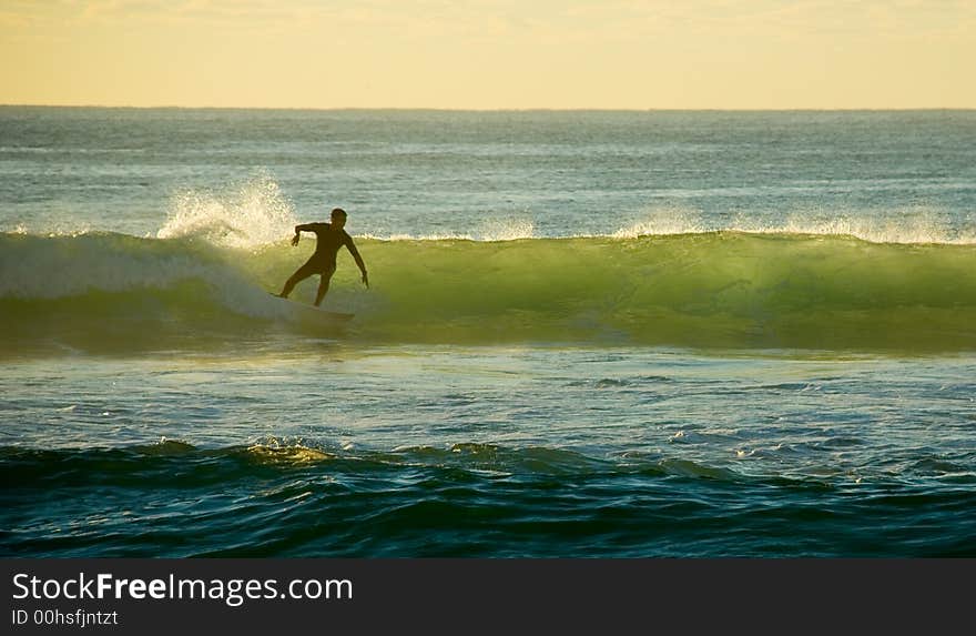 Early Morning Surfer