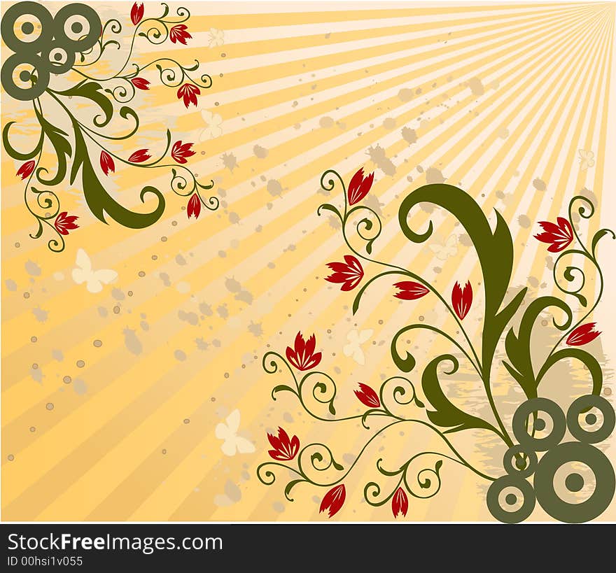 Abstract Floral Background