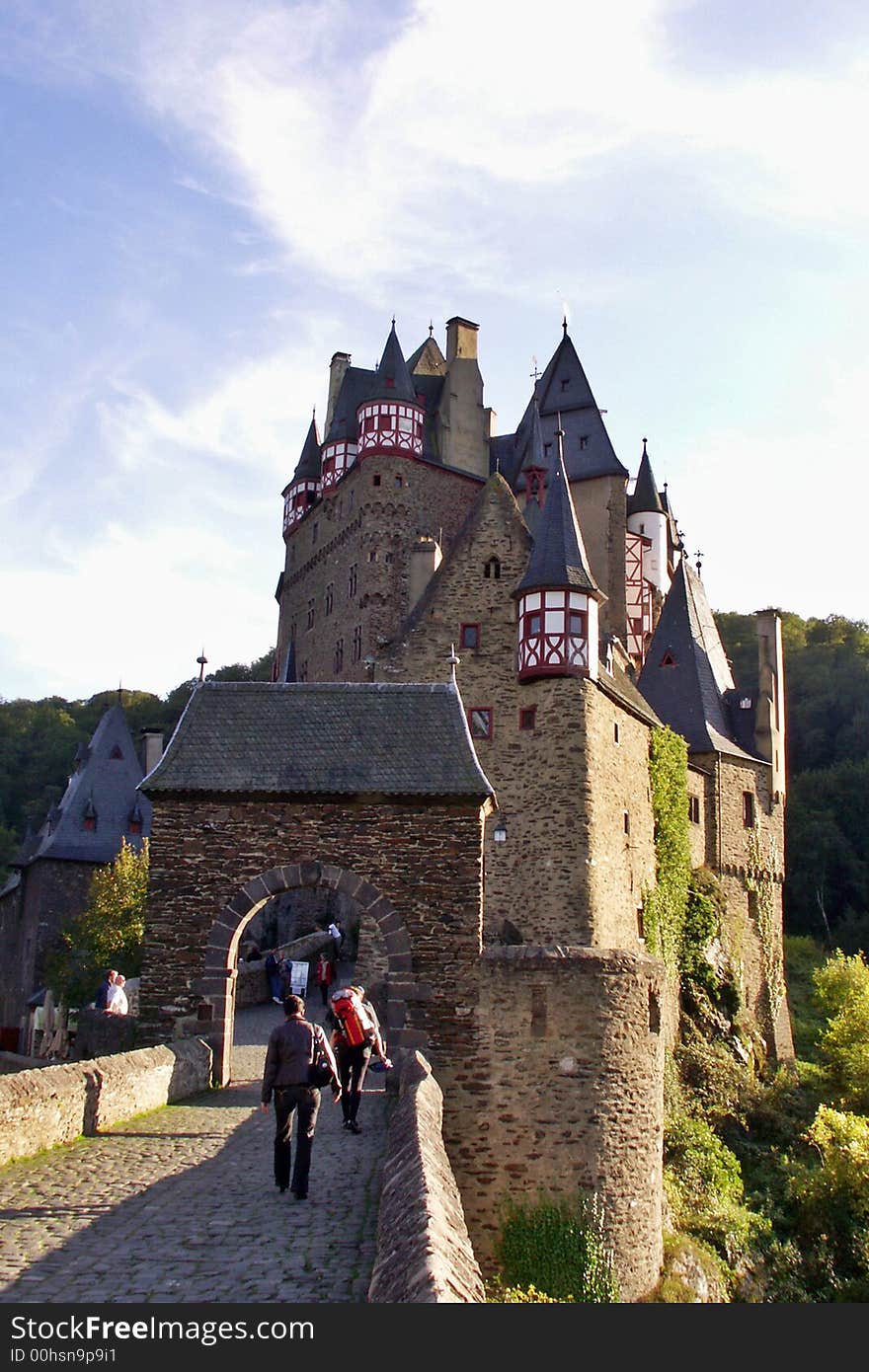 A old Castle between several mountains. A old Castle between several mountains