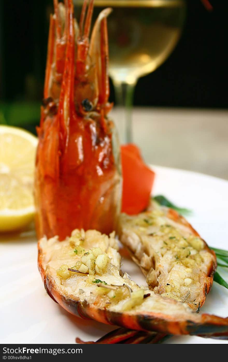 Garlic prawn