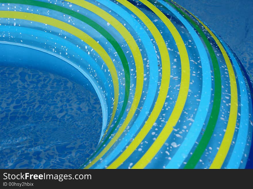 Swimming-belt in swimming-pool. Swimming-belt in swimming-pool.