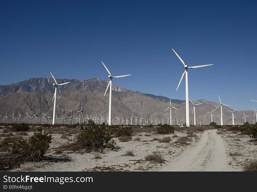 Wind mills turn wind to energy. Wind mills turn wind to energy