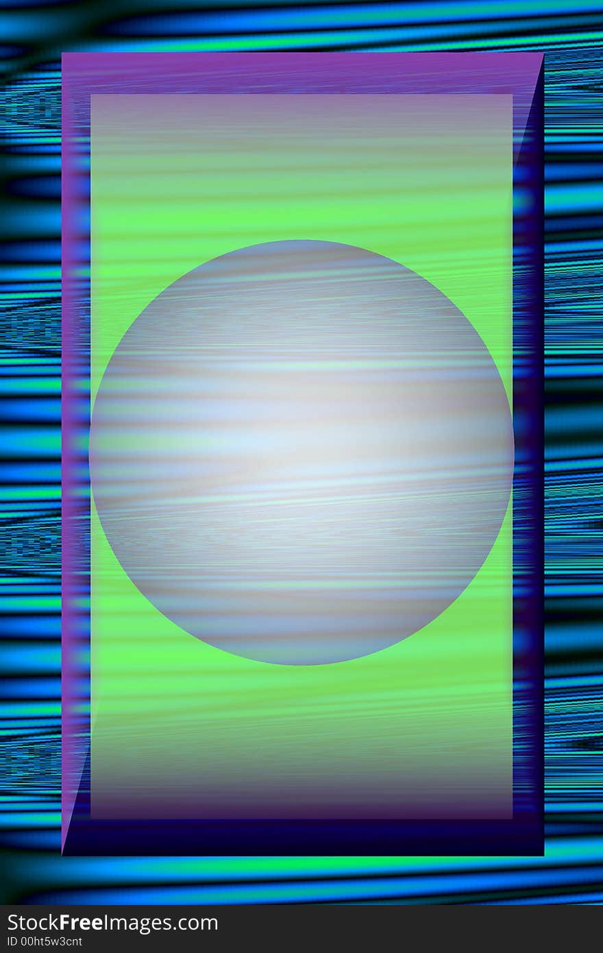 Abstract background, generated with frame and ball with copyspace. Abstract background, generated with frame and ball with copyspace