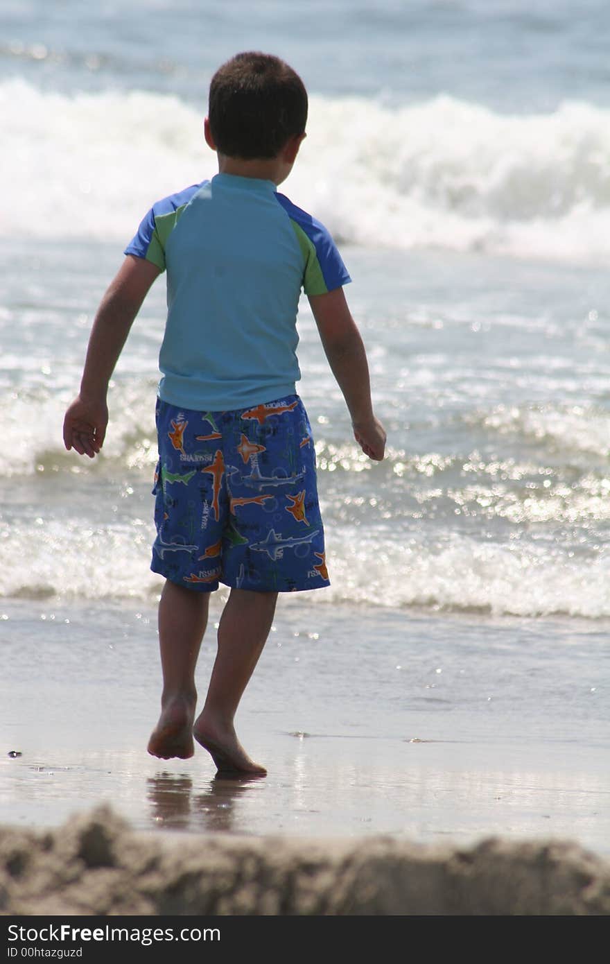 Child at the beach