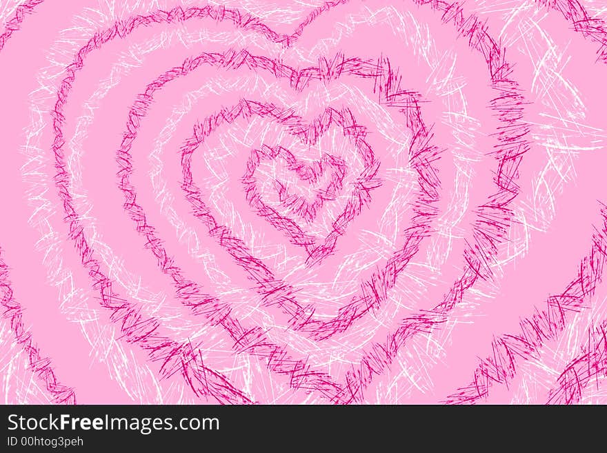 Background with scratchs in the form of heart. Background with scratchs in the form of heart