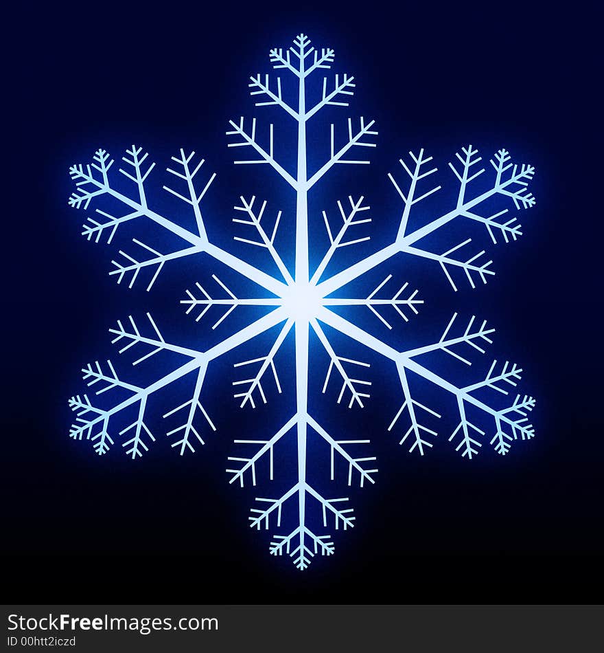 Glowing Snowflake