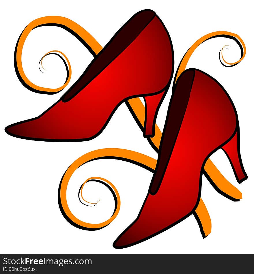 Fashion - Red High Heel Shoes