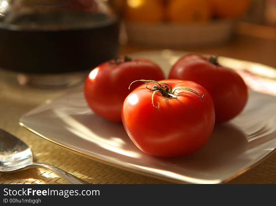 Fresh red tomatoes background texture. Fresh red tomatoes background texture