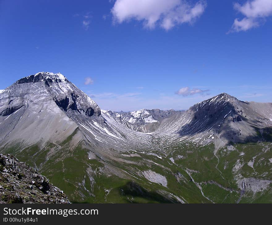 Mountain range in the eastern part of Switzerland. Mountain range in the eastern part of Switzerland