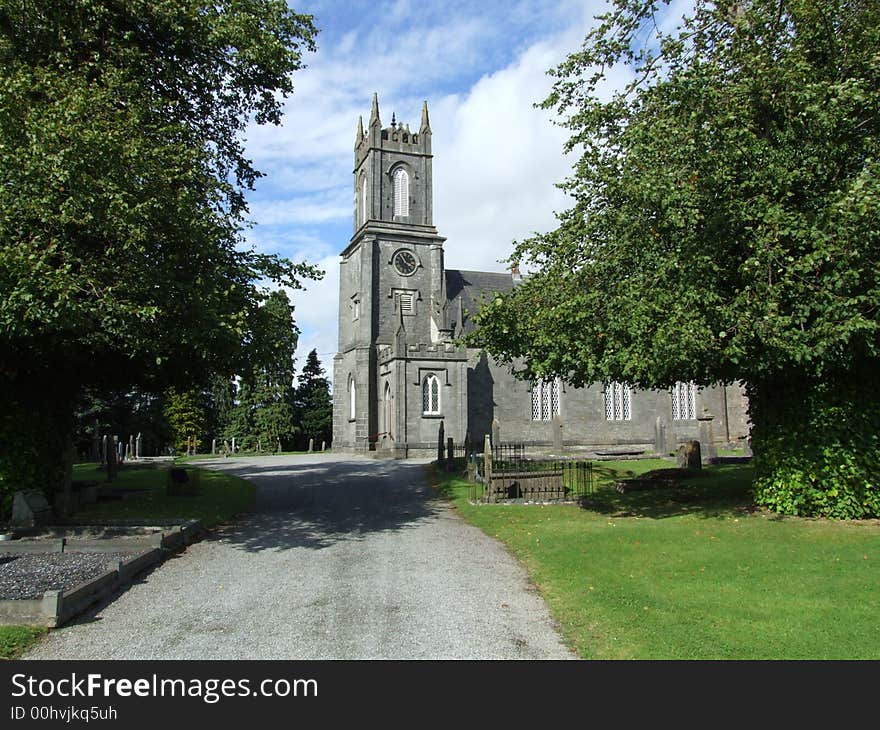 Church of Ireland church in small village in Ireland. Church of Ireland church in small village in Ireland