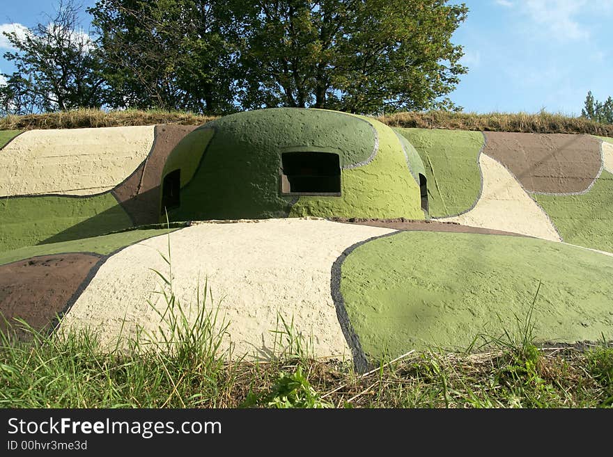 War Shelter and shooting hole