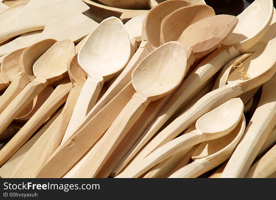 Hand made wooden spoons