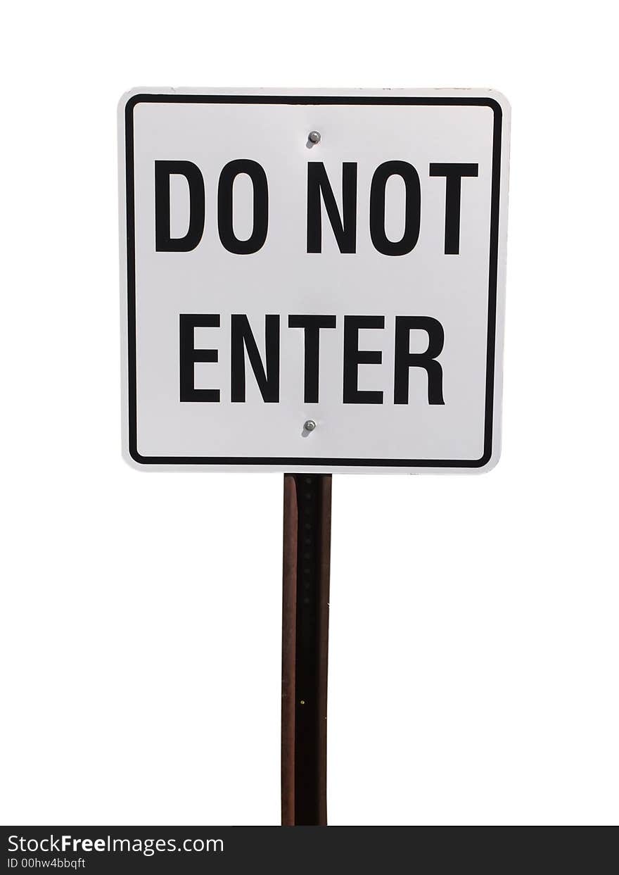 Do not enter