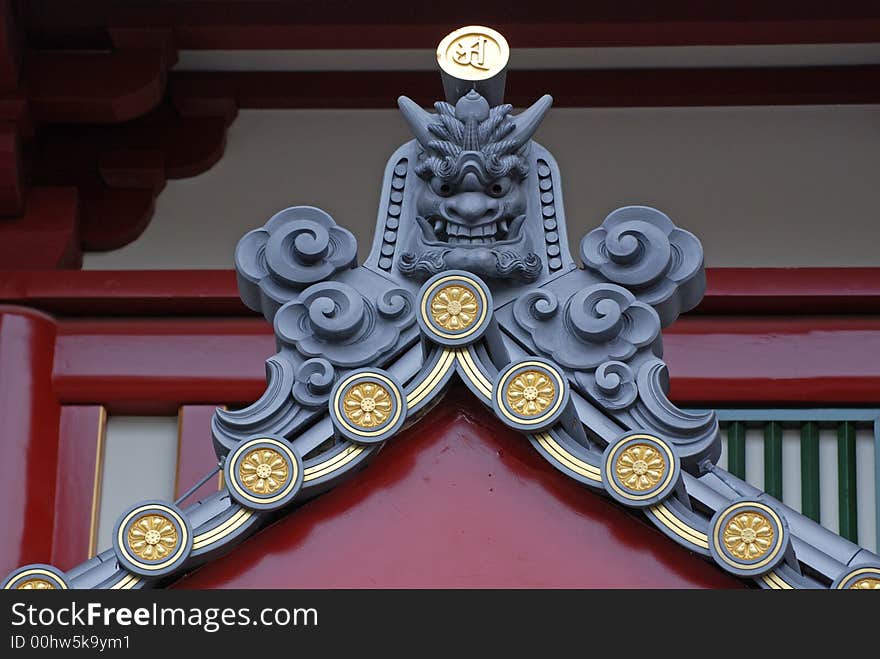 Chinese temple in the city