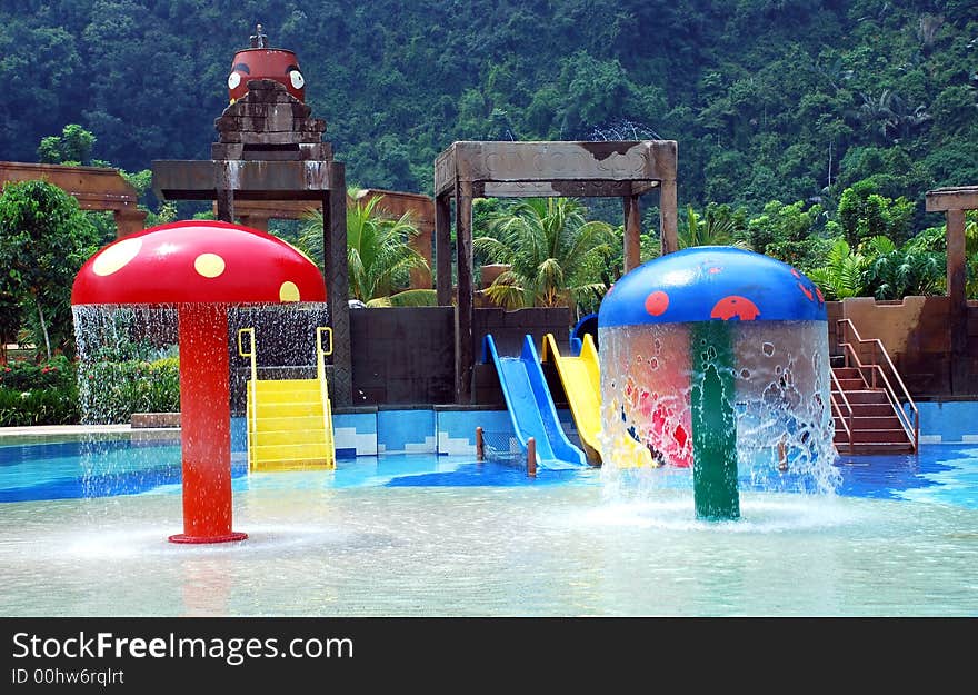 Beautiful swimming pool image at penang, malaysian