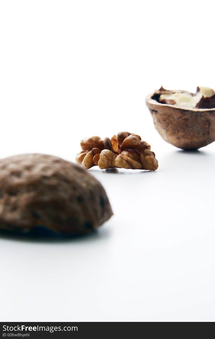 Nut Ingredient Isolated in White background