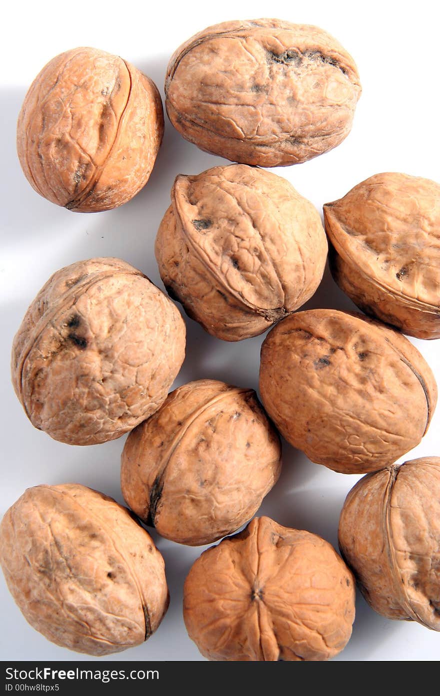 Nut Ingredient Isolated in White background