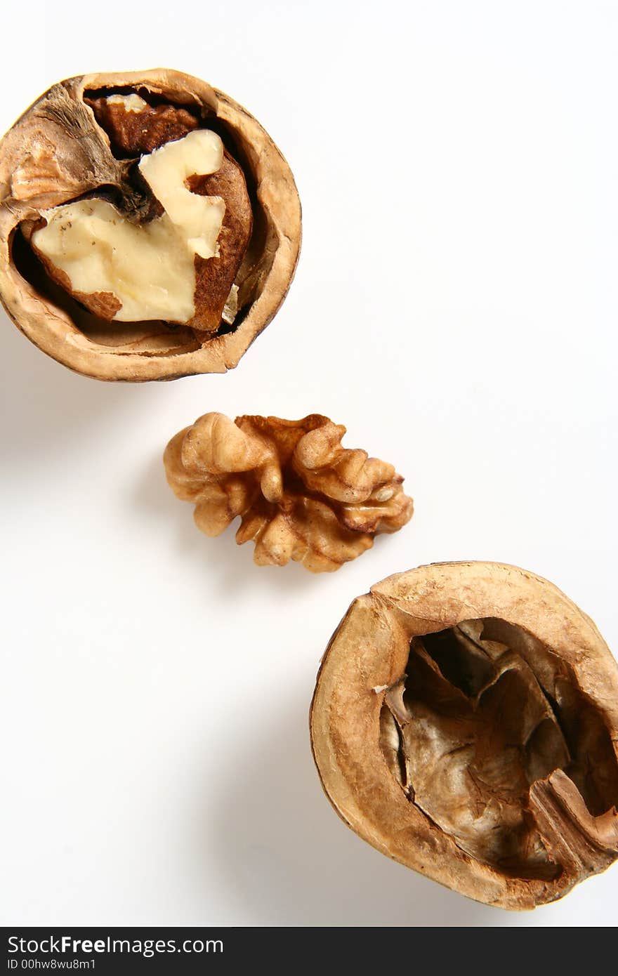 Nut Ingredient Isolated in White background