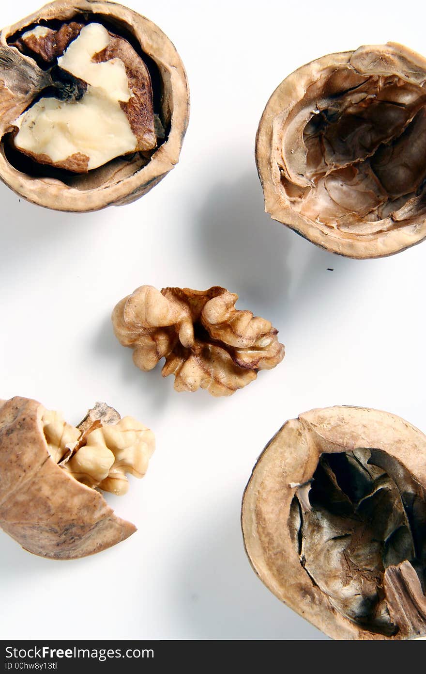 Nut Ingredient Isolated in White background