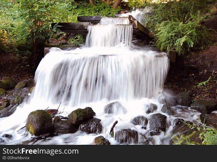 Water Stairs from a waterfall