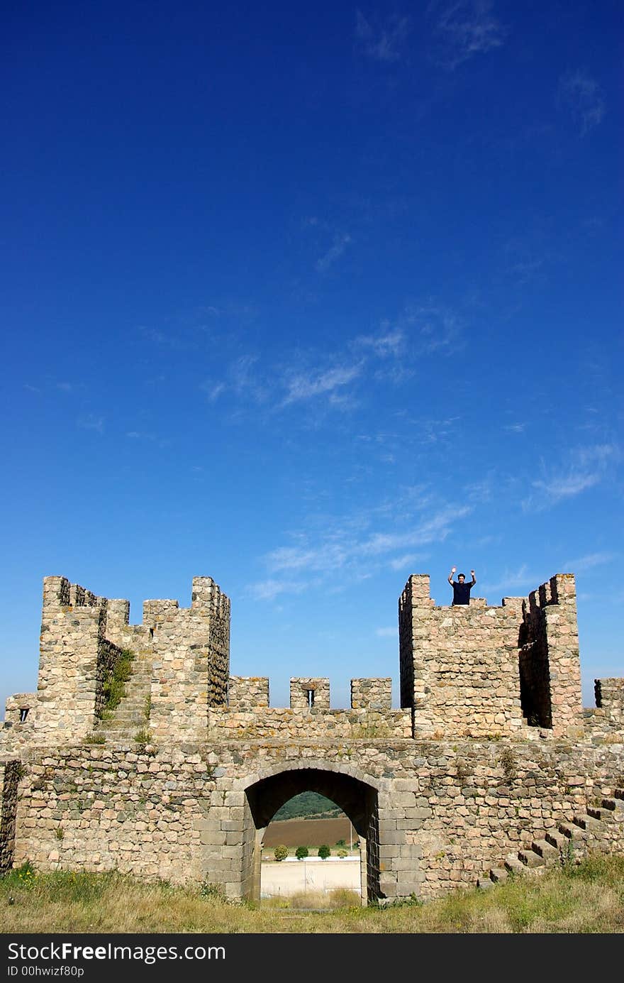 Waving of the walls of the old castle