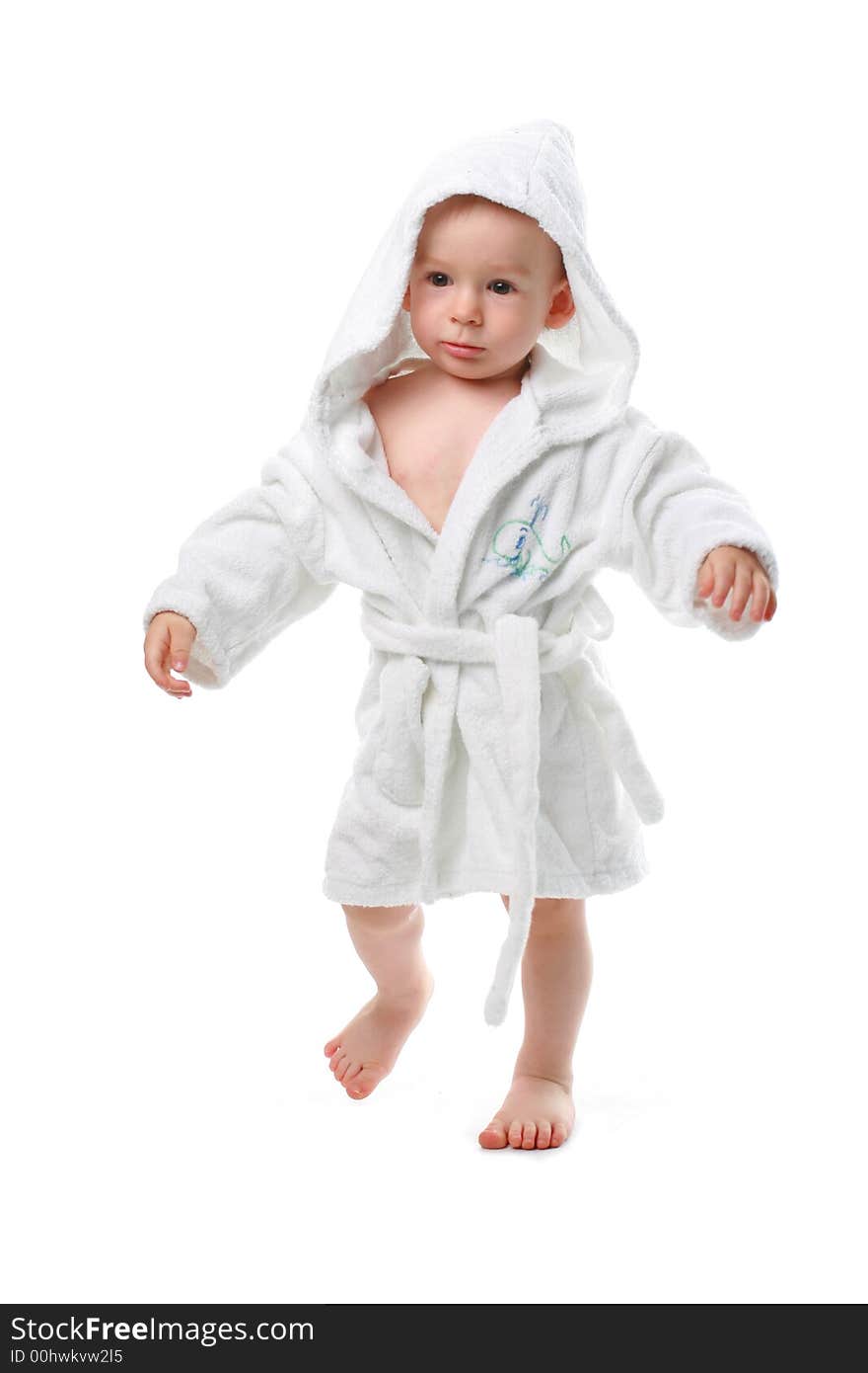 Child In A Dressing Gown