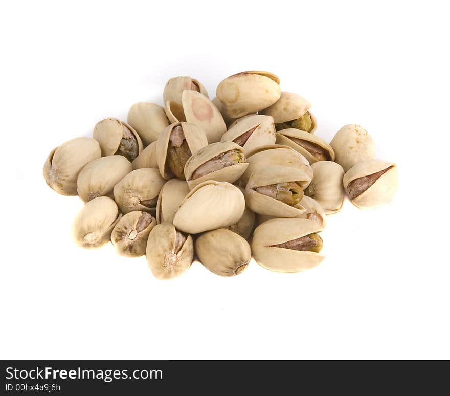 Photo of the group of pistachios