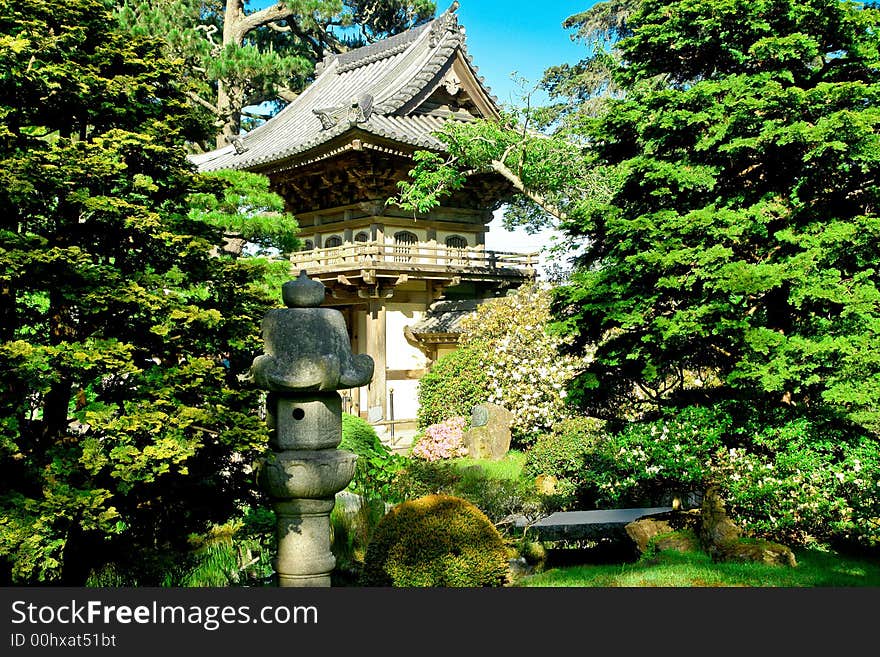 Japanese Garden take afternoon in CA