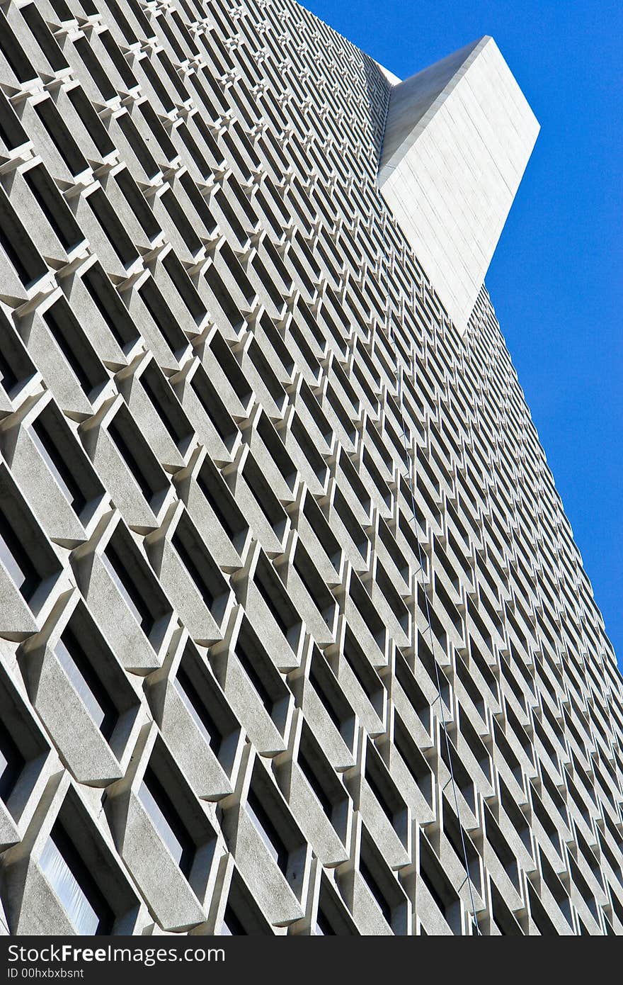 High rise building taken from below. High rise building taken from below