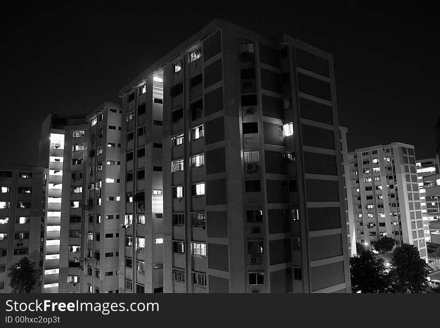 Black And White Flat in singapore