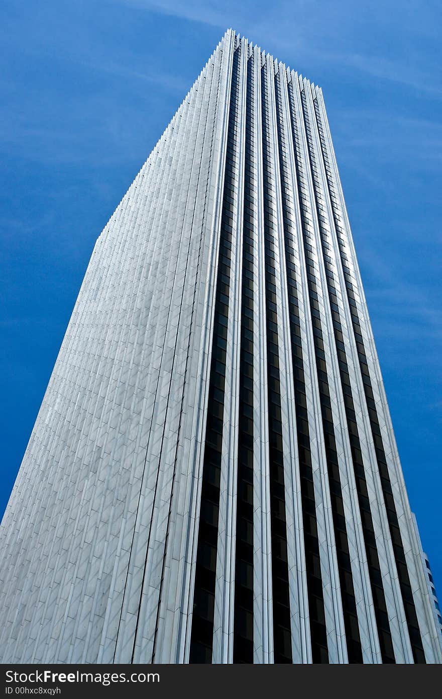 High rise building taken from below. High rise building taken from below