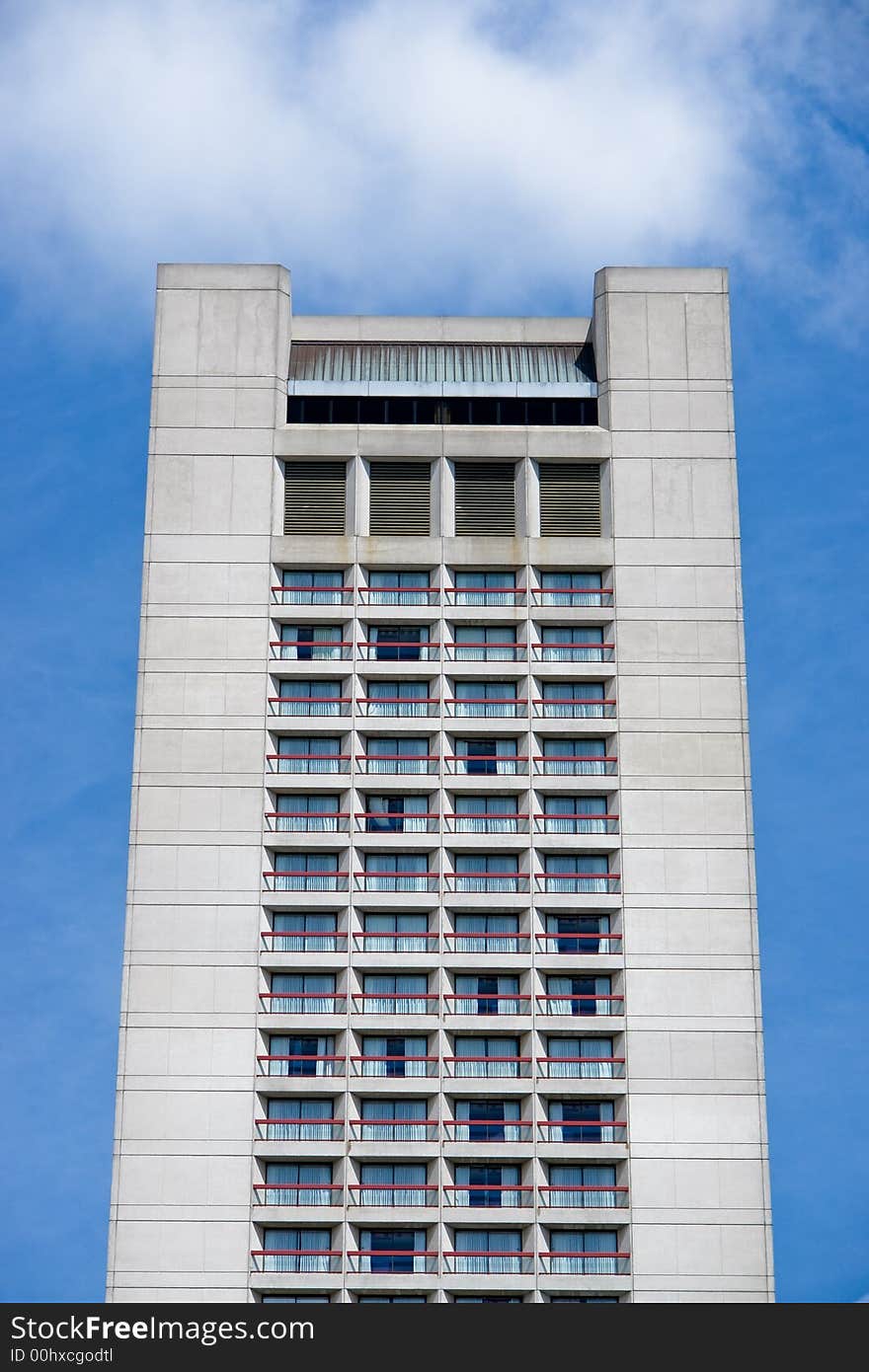 High rise building taken from below. High rise building taken from below