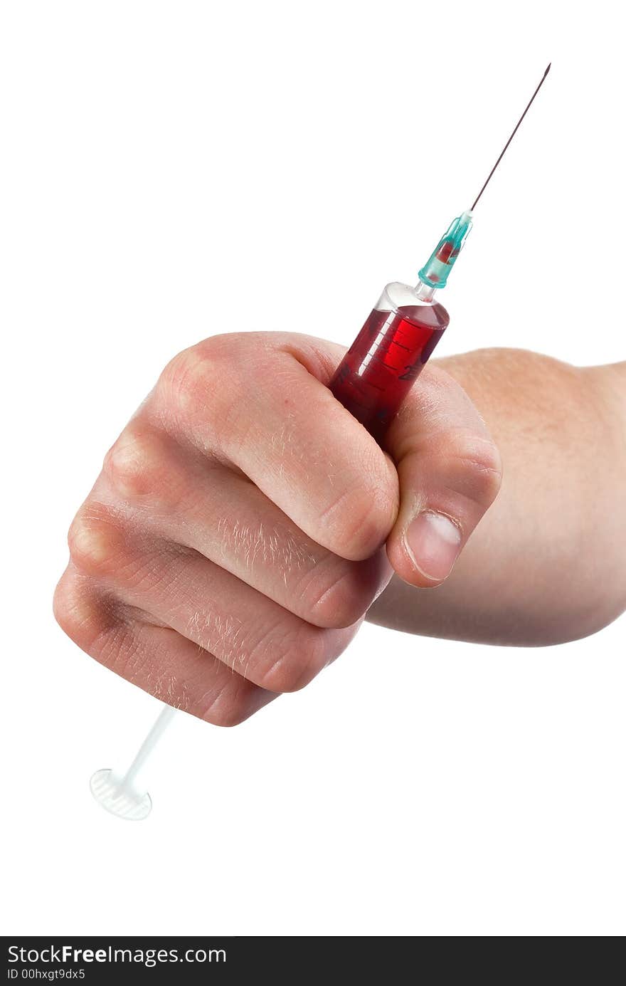 Hand With A Syringe