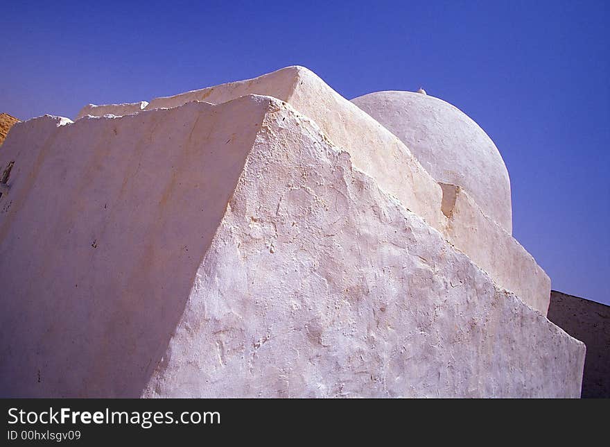 Tunisia House In Desert Sahara