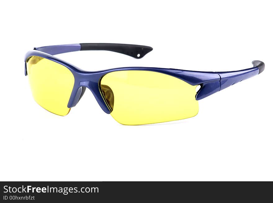 Yellow lens sport glasses