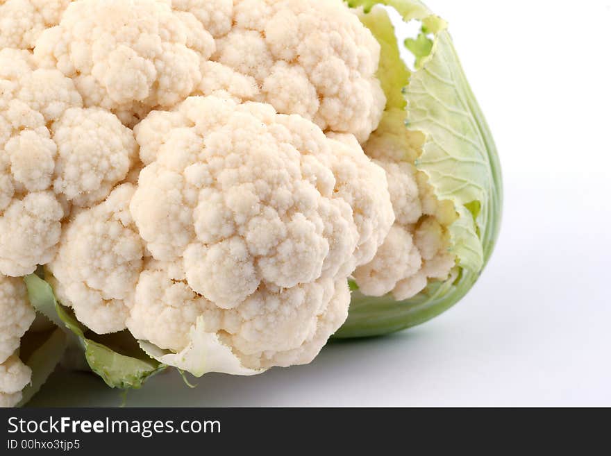 Cauliflower On The White