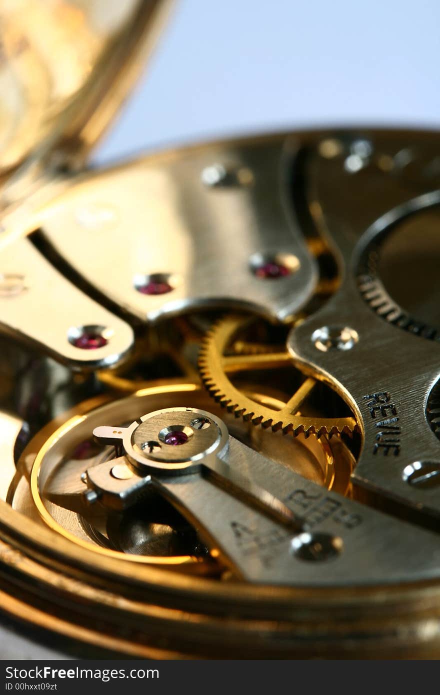 Close up of the workings of a pocket watch. Close up of the workings of a pocket watch