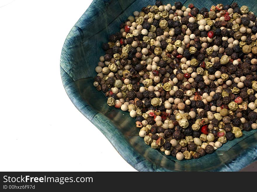 Peppercorns.