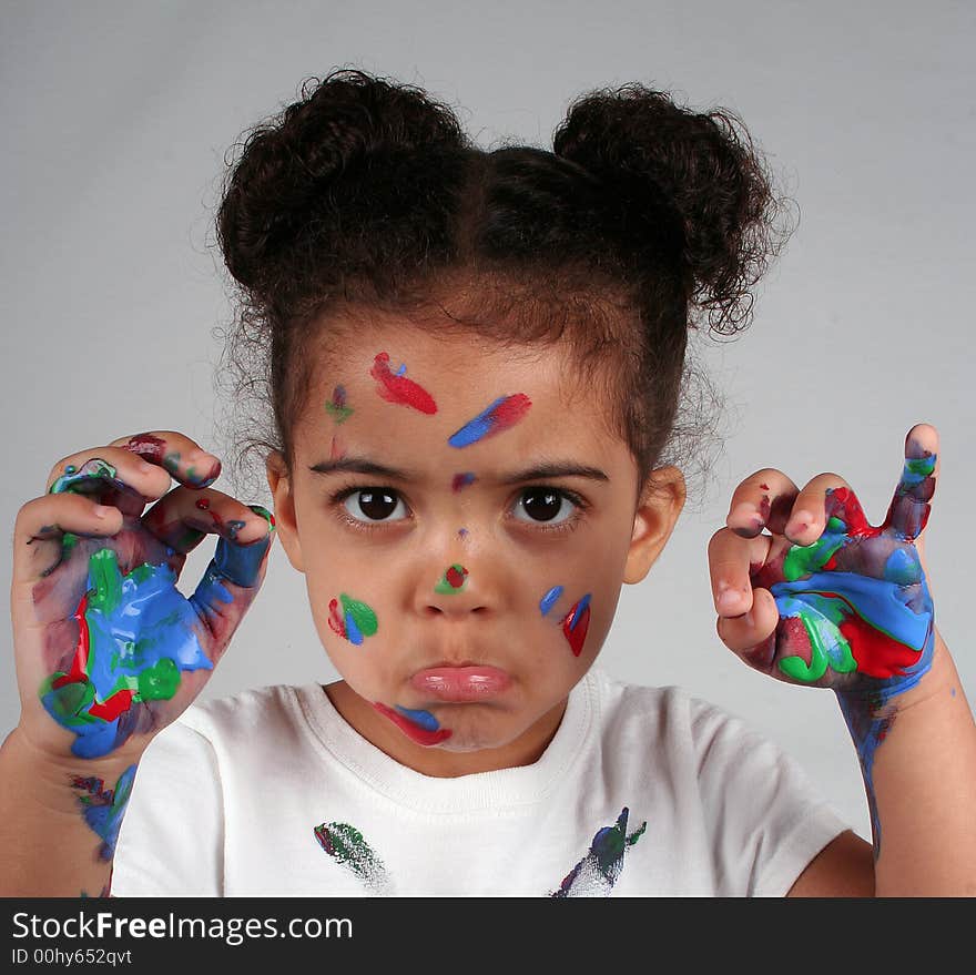 Close up of a young toddler girls brown eyes. Close up of a young toddler girls brown eyes