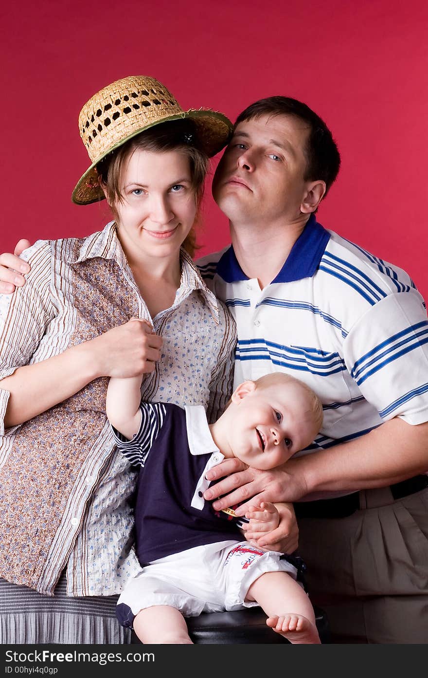 The daddy, mum and I - such here family