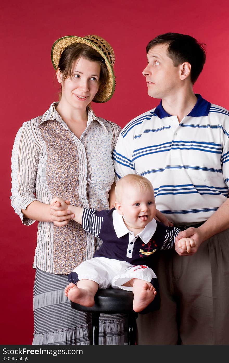 The daddy, mum and I - such here family