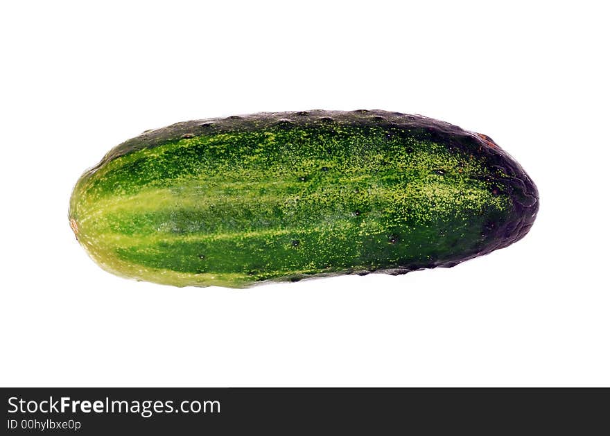 Food,cucumber on white background